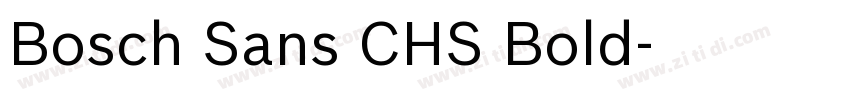 Bosch Sans CHS Bold字体转换